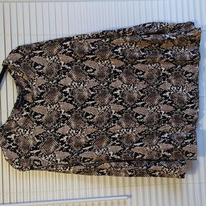 3 Mario Serrani Leopard Print Long Sleeve Top Bundle